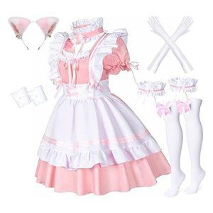 NEW Adorable Pink Barbie As Lolita Halloween Costume: Japanese Anime Fre…
